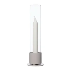 ERNST kandelaar glascilinder Ø7,5 cm, Natuurwit< Kandelaars