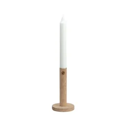 ERNST kandelaar van hout 15 cm, Natuur< Kandelaars