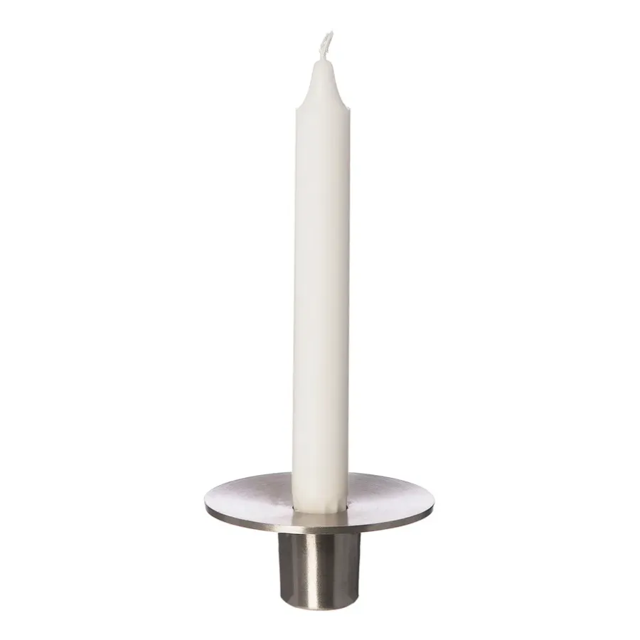 ERNST waxinelichtjeshouder aluminium Ø9,2 cm, 4 cm< Kandelaars