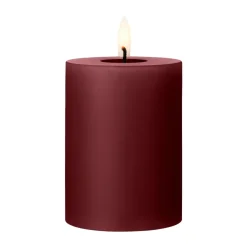 Ester & erik blokkaars LED, 44/2 Deep Wine, 10 cm< Led-Kaarsen