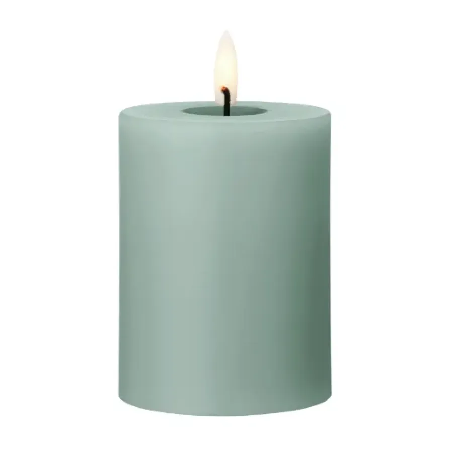 Ester & erik blokkaars LED, 67 Jade stone, 10 cm< Led-Kaarsen