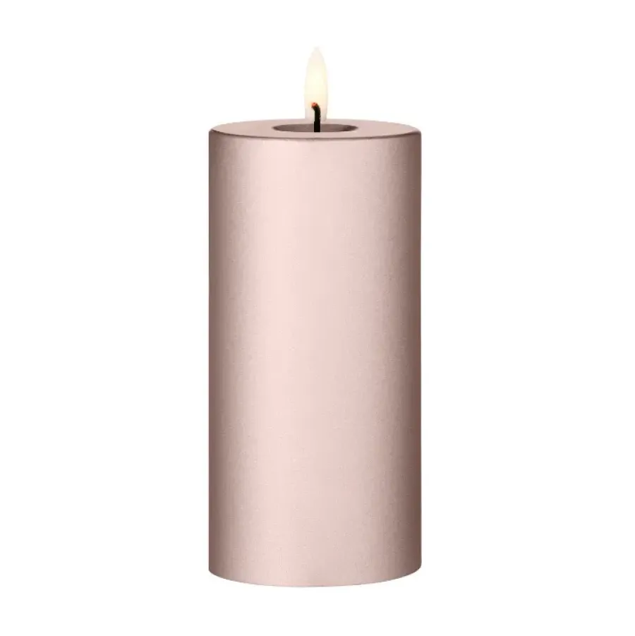 Ester & erik blokkaars LED, 94 Champagne Metallic, 15 cm< Led-Kaarsen