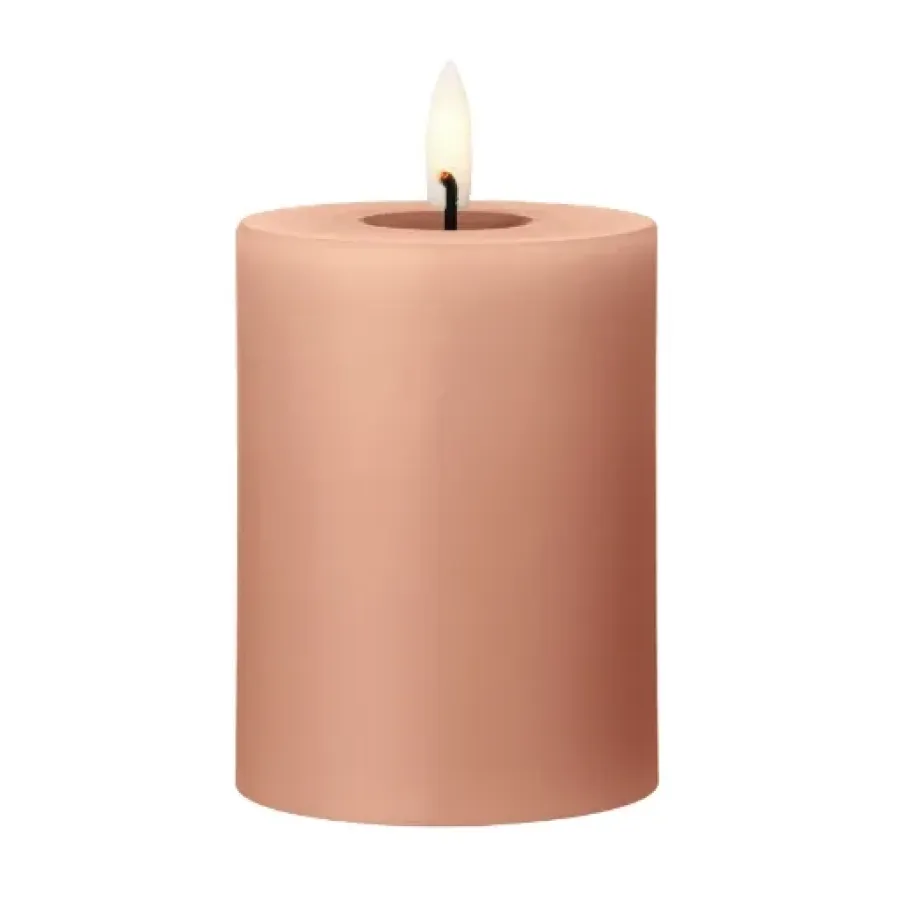 Ester & erik blokkaars LED, 20 Rosy caramel, 10 cm< Led-Kaarsen