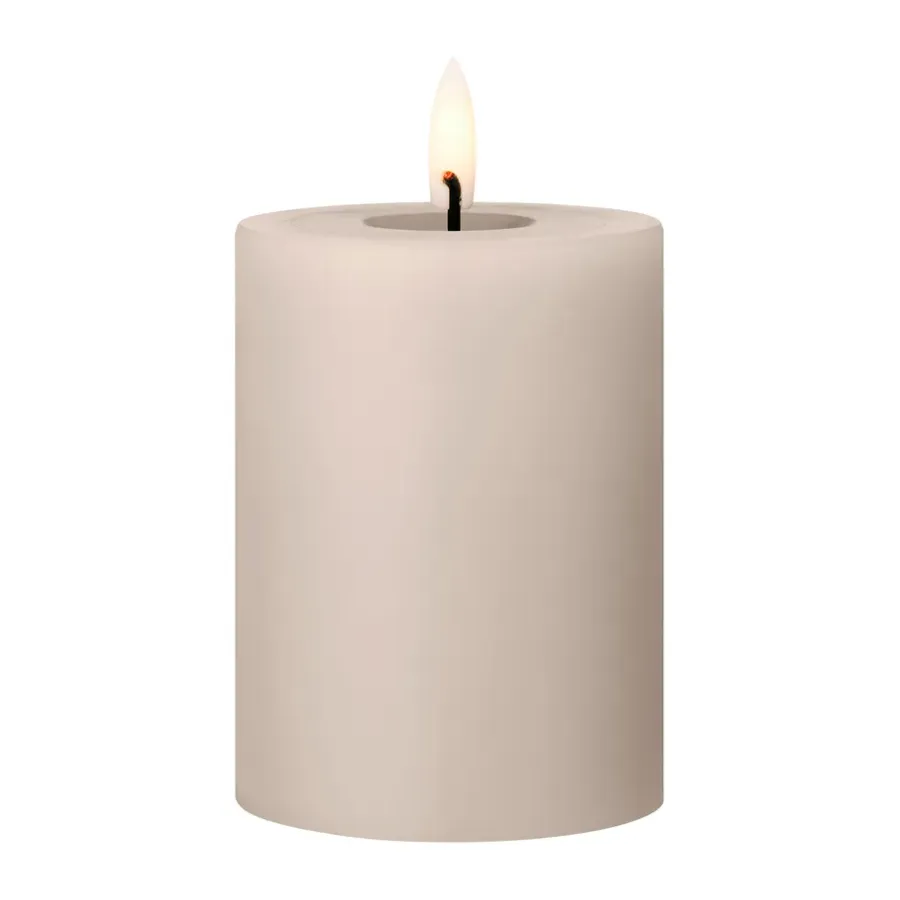 Ester & erik blokkaars LED, 22 Linen Grey, 10 cm< Led-Kaarsen