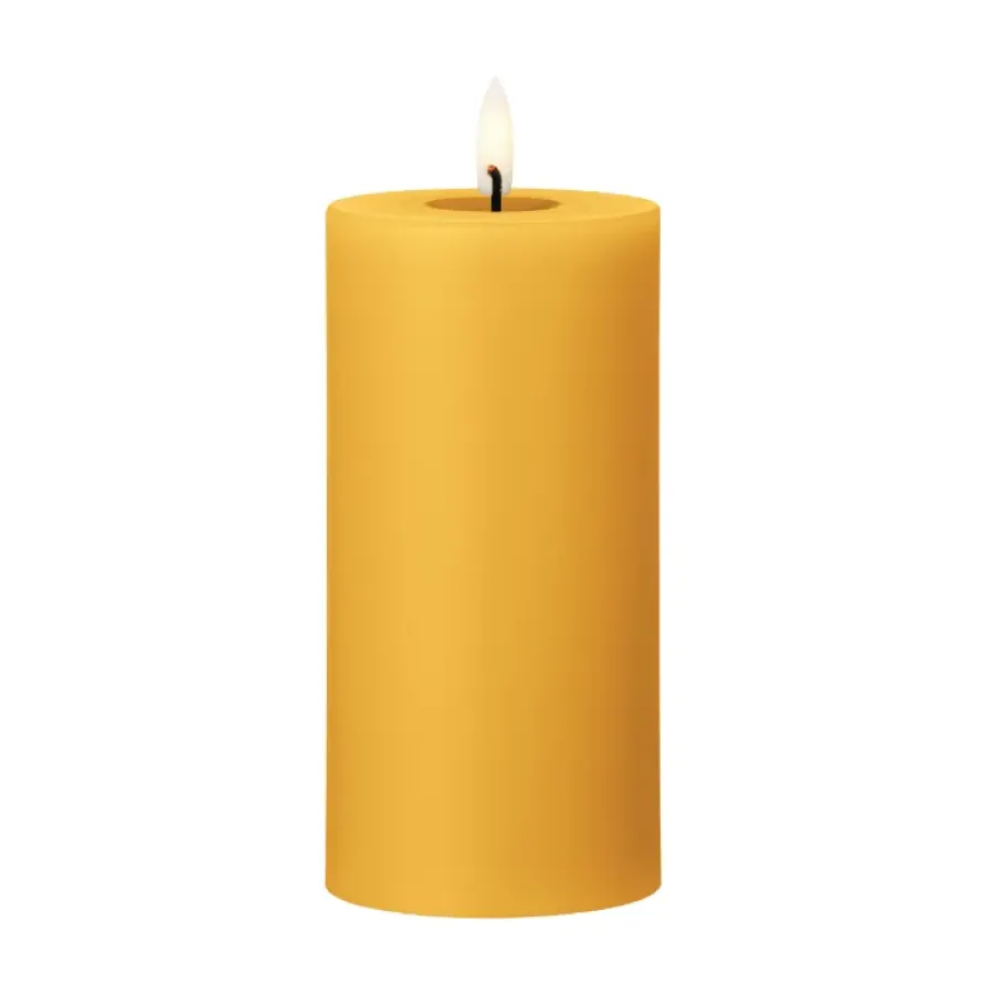 Ester & erik blokkaars LED, 85 Mango, 15 cm< Led-Kaarsen