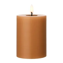 Ester & erik blokkaars LED, 23 Raw Toffee, 10 cm< Led-Kaarsen