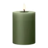 Ester & erik blokkaars LED, 70 Green Soil, 10 cm< Led-Kaarsen
