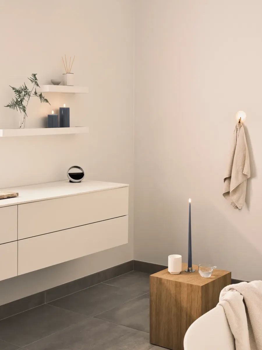 Ester & erik blokkaars LED, 74 Dark Slate, 15 cm< Led-Kaarsen
