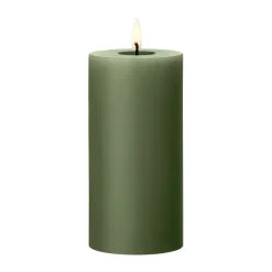 Ester & erik blokkaars LED, 70 Green Soil, 15 cm< Led-Kaarsen