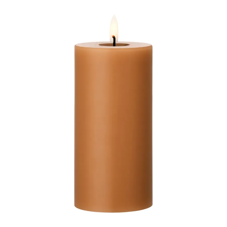 Ester & erik blokkaars LED, 23 Raw Toffee, 15 cm< Led-Kaarsen