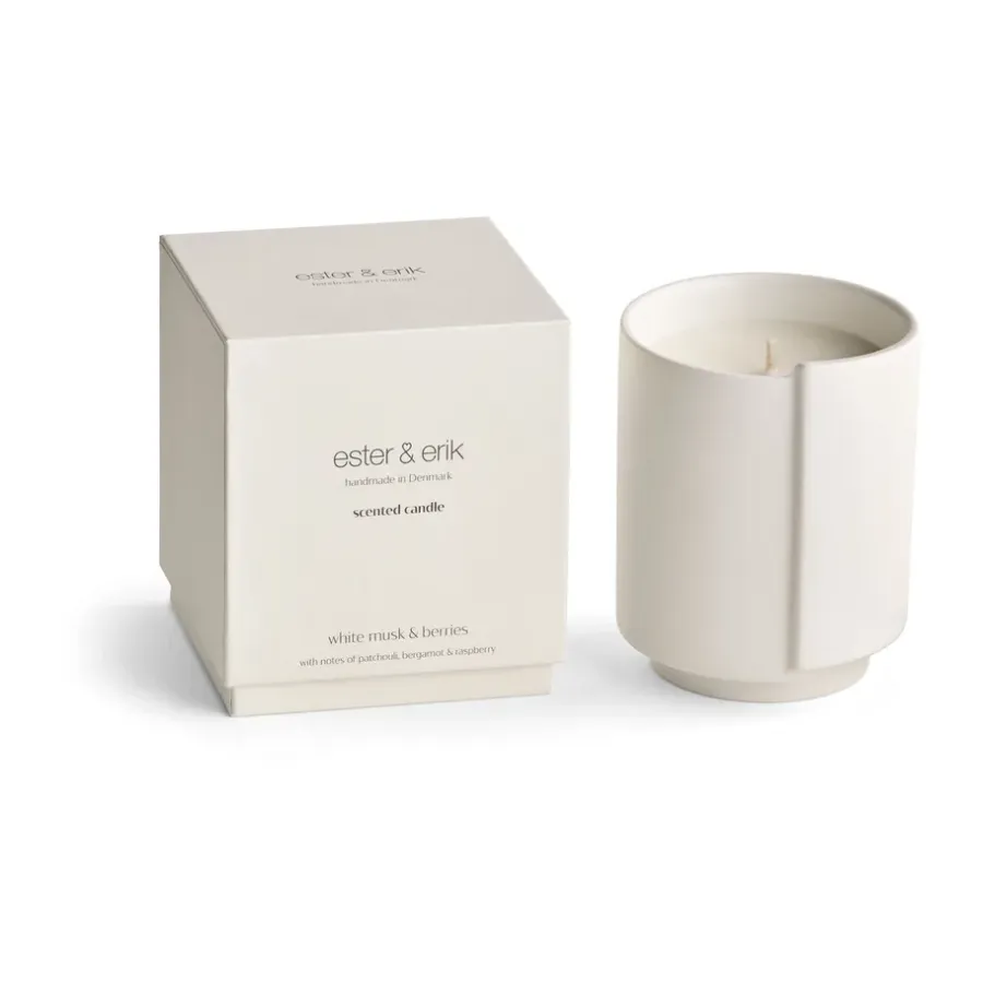 Ester & erik geurkaarsen, White musk & berries< Geurkaarsen & Aroma Diffusers