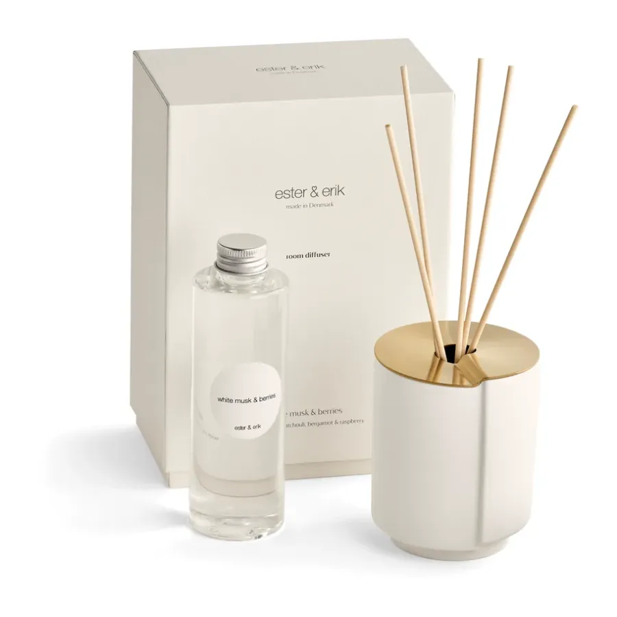 Ester & erik geurstokjes, White musk & berries< Geurkaarsen & Aroma Diffusers