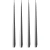 Ester & erik kaars 32 cm 4-pack metallic, Silver< Kaarsen