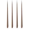 Ester & erik kaars 42 cm 4-pack metallic, Champagne< Kaarsen
