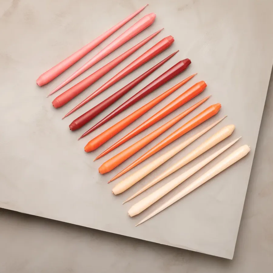 Ester & erik kaars 4-pack gelakt, dark Melon sorbet 19/2-0, 32 cm< Kaarsen