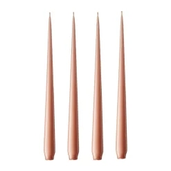 Ester & erik kaars 4-pack gelakt, rosy caramel, 42 cm< Kaarsen