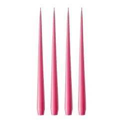 Ester & erik kaars 4-pack gelakt, Clear pink 41, 32 cm< Kaarsen