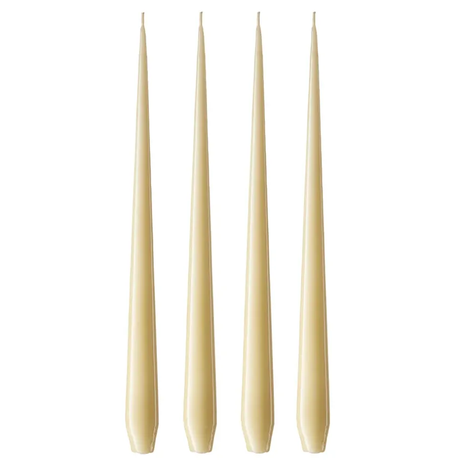 Ester & erik kaars 4-pack gelakt, Pale ginger 14-0, 32 cm< Kaarsen