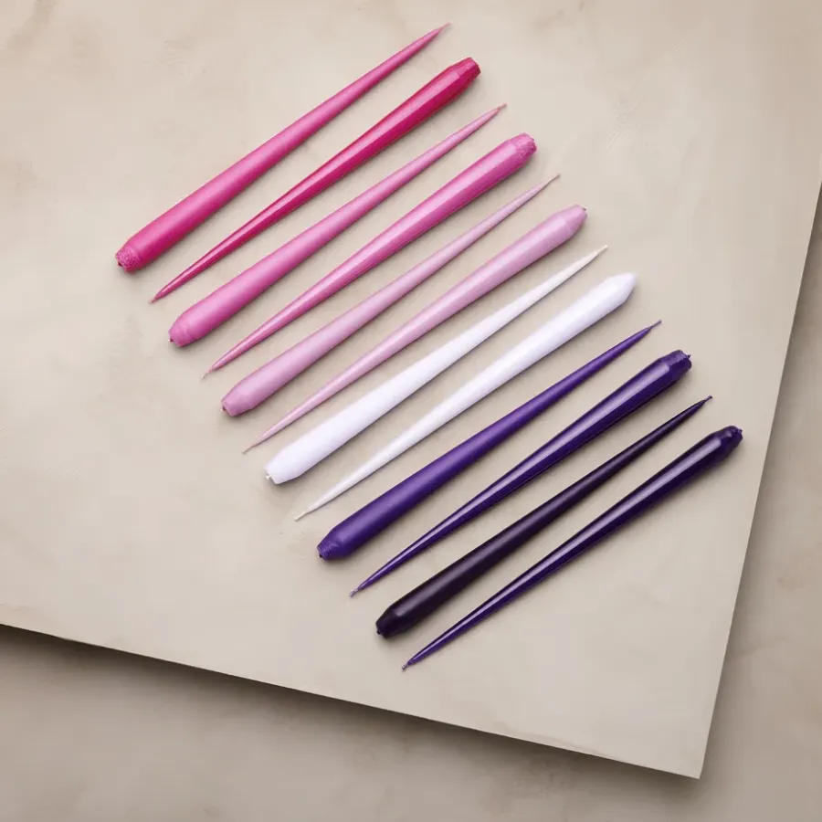 Ester & erik kaars 4-pack gelakt, Airy violet 12-0, 32 cm< Kaarsen