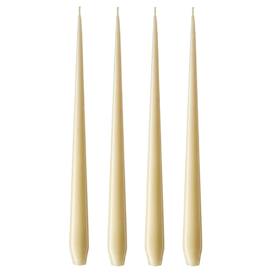 Ester & erik kaars 4-pack gelakt, Pale ginger 14-0, 42 cm< Kaarsen