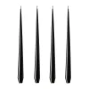 Ester & erik kaars 4-pack gelakt, raw black, 42 cm< Kaarsen