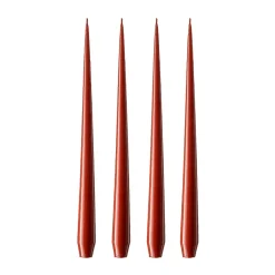 Ester & erik kaars 4-pack gelakt, aged rust, 32 cm< Kaarsen