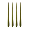 Ester & erik kaars 4-pack gelakt, olive glow, 32 cm< Kaarsen