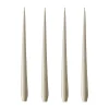 Ester & erik kaars 4-pack gelakt, linen grey, 32 cm< Kaarsen