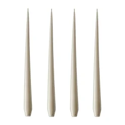 Ester & erik kaars 4-pack gelakt, linen grey, 32 cm< Kaarsen