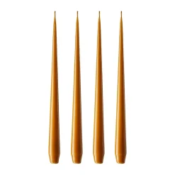 Ester & erik kaars 4-pack gelakt, mörk saffran, 42 cm< Kaarsen