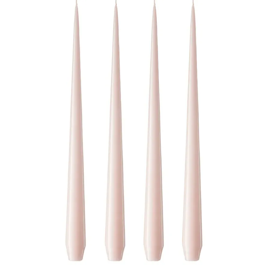 Ester & erik kaars 4-pack gelakt, Rosewater 51-0, 42 cm< Kaarsen
