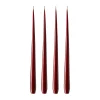 Ester & erik kaars 4-pack gelakt, Deep wine 44/2, 42 cm< Kaarsen