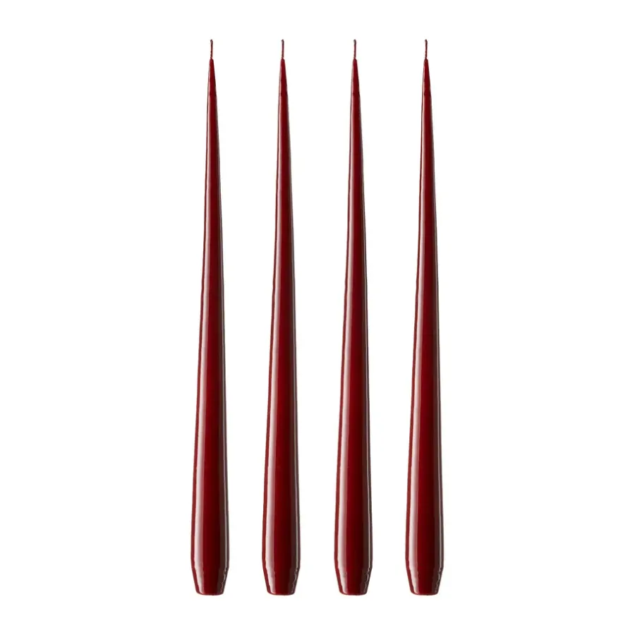 Ester & erik kaars 4-pack gelakt, Deep wine 44/2, 42 cm< Kaarsen