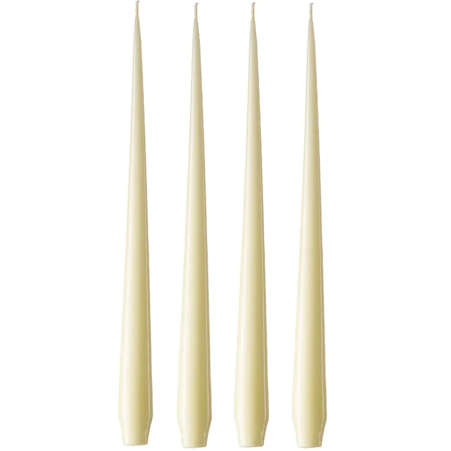 Ester & erik kaars 4-pack gelakt, Buttermilk 17-0, 32 cm< Kaarsen