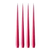 Ester & erik kaars 4-pack gelakt, Deep pink 41/2, 32 cm< Kaarsen