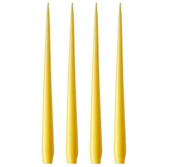 Ester & erik kaars 4-pack gelakt, Lemon drop 15-0, 32 cm< Kaarsen