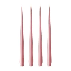 Ester & erik kaars 4-pack gelakt, old rose, 42 cm< Kaarsen