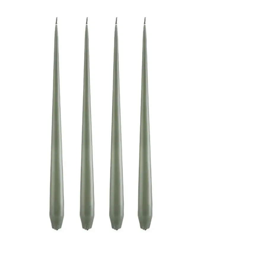 Ester & erik kaars 4-pack mat, green soil, 32 cm< Kaarsen