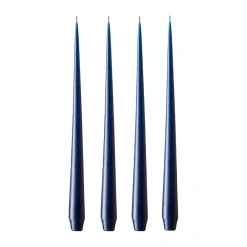 Ester & erik kaars 4-pack mat, royal navy, 42 cm< Kaarsen