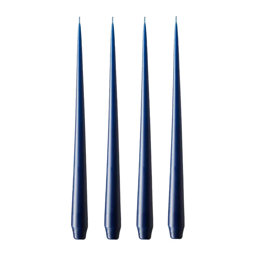 Ester & erik kaars 4-pack mat, royal navy, 42 cm< Kaarsen