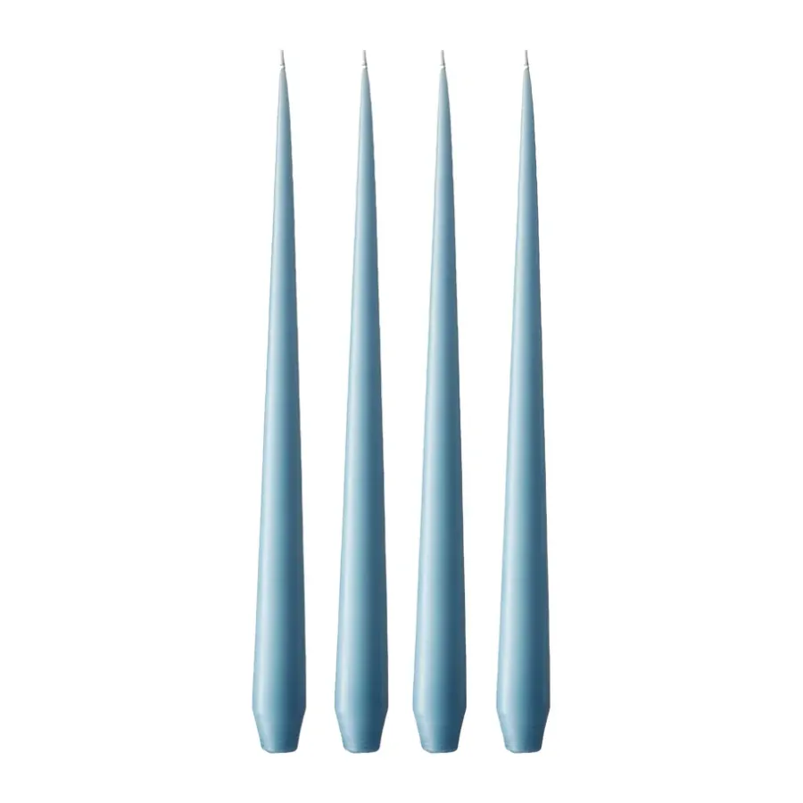 Ester & erik kaars 4-pack mat, Moon blue 37, 42 cm< Kaarsen