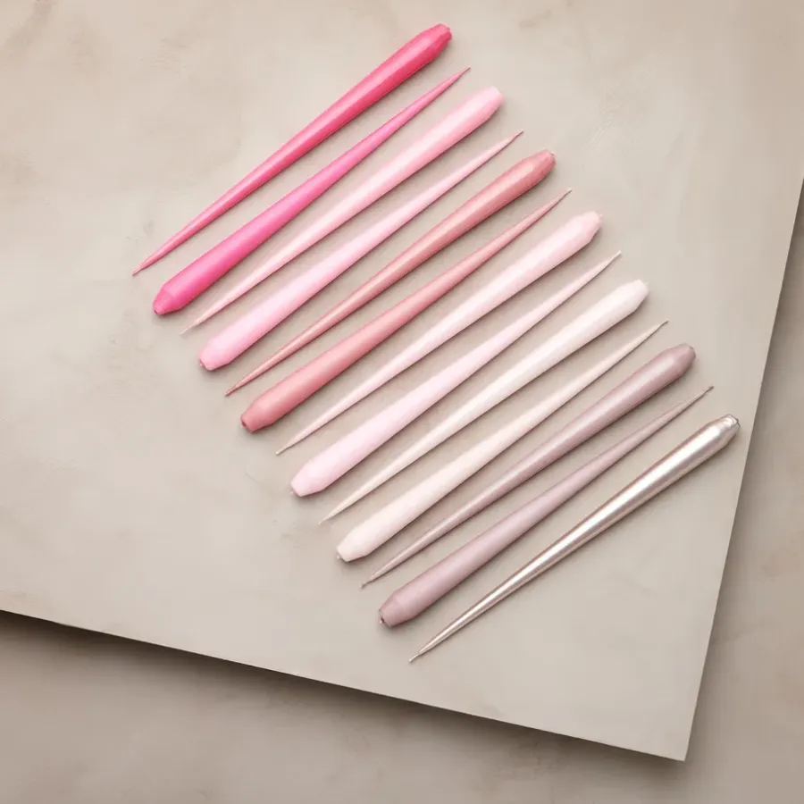 Ester & erik kaars 4-pack mat, old rose, 32 cm< Kaarsen