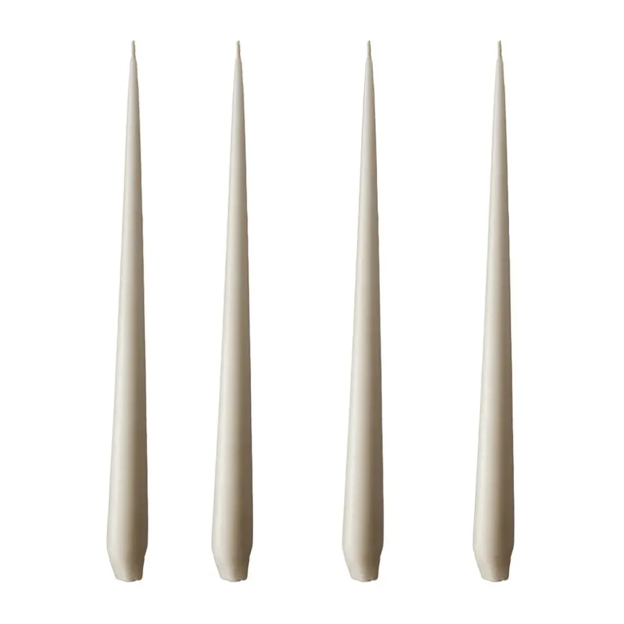 Ester & erik kaars 4-pack mat, linen grey, 32 cm< Kaarsen