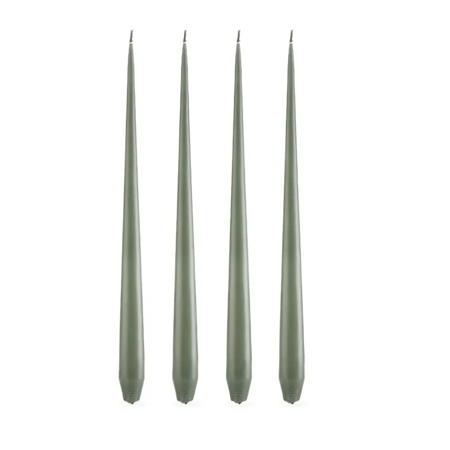 Ester & erik kaars 4-pack mat, green soil, 42 cm< Kaarsen