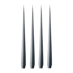Ester & erik kaars 4-pack mat, dark slate, 42 cm< Kaarsen