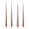 Ester & erik kaars 4-pack mat, rosy caramel, 32 cm< Kaarsen