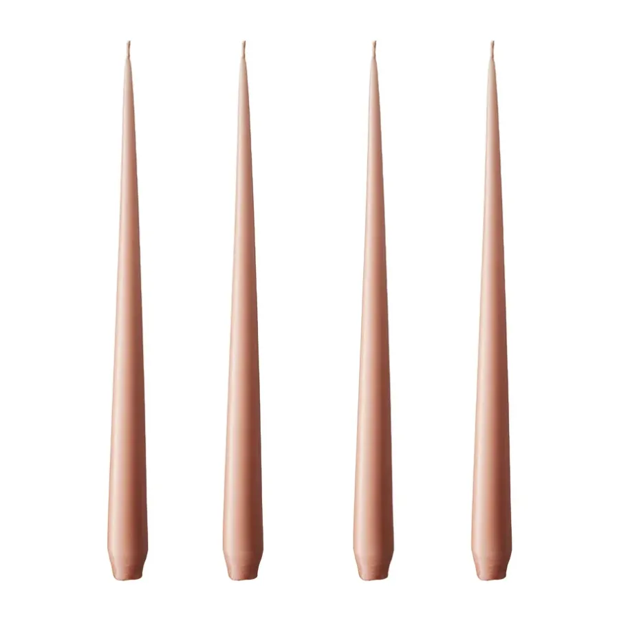 Ester & erik kaars 4-pack mat, rosy caramel, 32 cm< Kaarsen