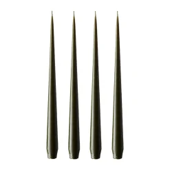 Ester & erik kaars 4-pack mat, mörk deep forest, 42 cm< Kaarsen