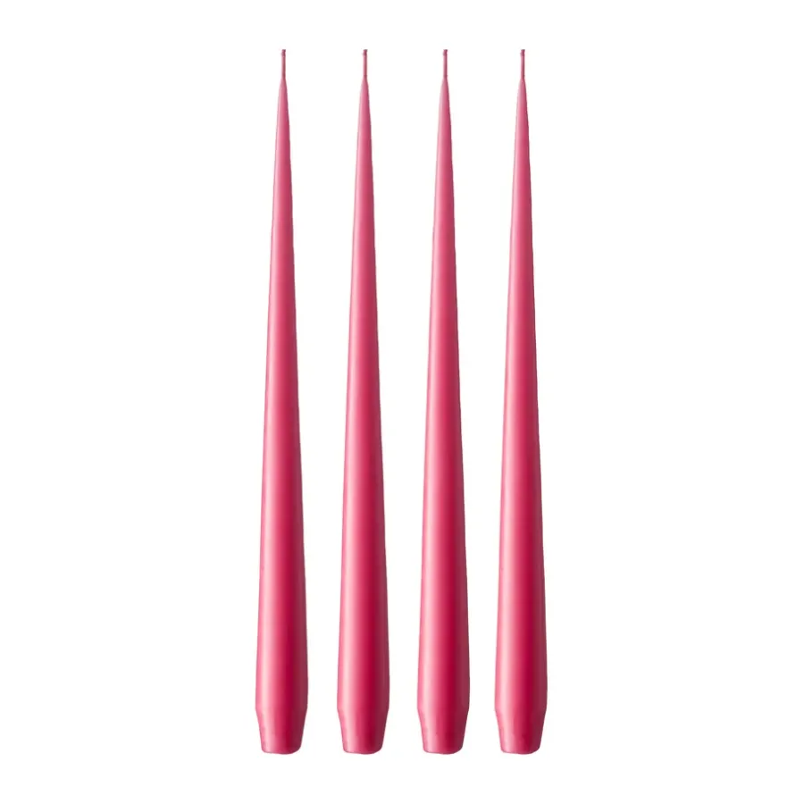 Ester & erik kaars 4-pack mat, Deep pink 41/2, 32 cm< Kaarsen