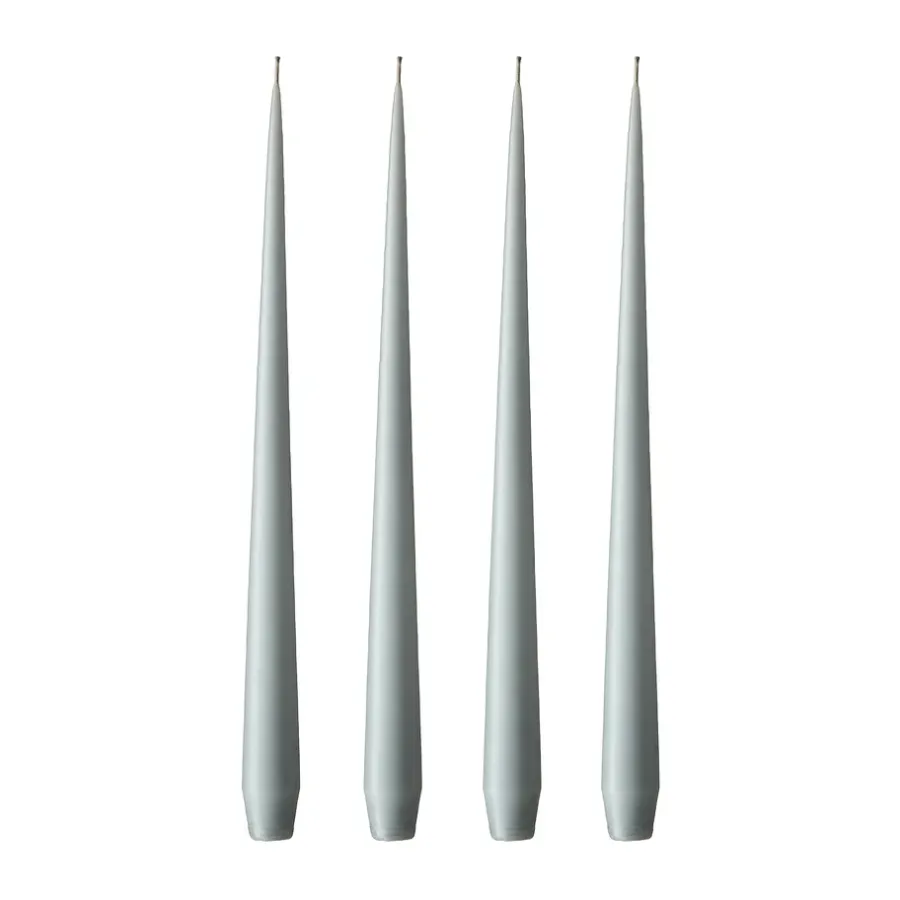 Ester & erik kaars 4-pack mat, concrete, 42 cm< Kaarsen